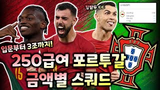 FC온라인 250급여 포르투갈 금액별 스쿼드 입문3조 [upl. by Nylekoorb]