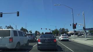 Driving from Orange to AnaheimCalifornia [upl. by Ahsilla]