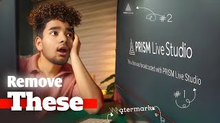 How to remove watermark in prism live studio  Remove watermark from end of the stream  prism live [upl. by Ahso]