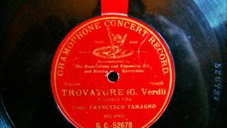 Francesco Tamagno  Der Troubadour  Trovatore  Di Quella pira 1903 [upl. by Ariayek]