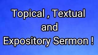 Topical  Textual  Expository Sermon  Homiletics by Julie Mae Dino [upl. by Gnirol]