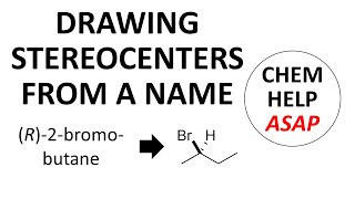 drawing a stereocenter from a name [upl. by Phina330]