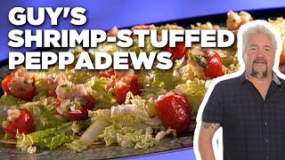 Guy Fieris ShrimpStuffed Peppadews  Guys Big Bite  Food Network [upl. by Asirram]