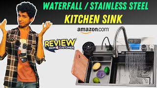 Best Stainless Steel Kitchen Sink  Waterfall Kitchen Sink  Review [upl. by Coriss]