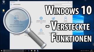 Versteckte Funktionen in Windows 10  deutsch  german [upl. by Anemolif245]