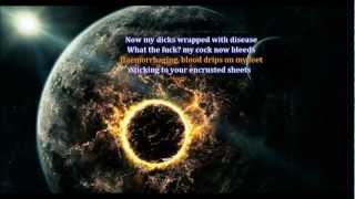 Devourment  Postmortal Coprophagia Lyrics Video [upl. by Noillid449]