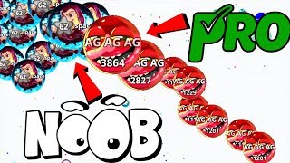 Agario Noobs Is Everywhere Funniest Pro vs Noob Solo Boss Agario Mobile Gameplay [upl. by Anilet522]