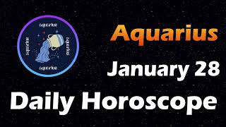 Aquarius Horoscope Today Aquarius Tarot today 28th January 2024 AquariusHoroscope Horoscopia [upl. by Zavras24]