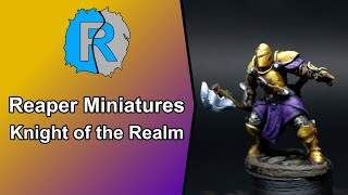 Knight of the Realm  Reaper Miniatures  Gold NMM  Dungeons amp Dragons Miniature Painting [upl. by Aisac]