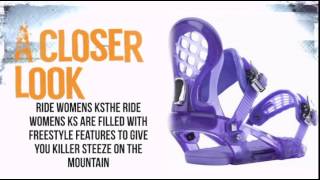 Ride KS Snowboard Binding Purple  TheSkiBumcom [upl. by Rawlinson]