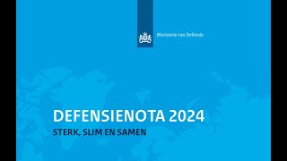 Uitleg bij Defensienota 2024 [upl. by Ahseyn665]