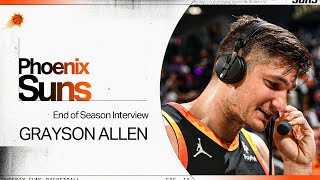 Grayson Allen End of Season Interview  Phoenix Suns [upl. by Phox600]