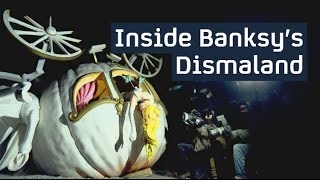 Inside Banksys Dismaland a dystopian theme park [upl. by Ybbil731]