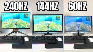 240 Vs 144 Vs 60 FPShz Fortnite Comparison In Depth Analysis [upl. by Addiego263]