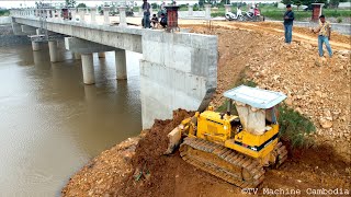 Just Updated 90 New Bridge Across The River Almost Done  Techniques Build Ramp Bridge Connect [upl. by Hansel]