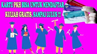 KARTU PKH BISA UNTUK MENDAFTAR KULIAH GRATIS SIMAK PENJELASAN NYA SAMPAI SELESAI [upl. by Iridis]