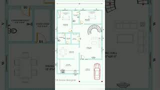 East facing plan  2400 sft East facing plan [upl. by Einal764]