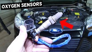 HOW TO REPLACE UPSTREAM AND DOWNSTREAM OXYGEN SENSOR ON FORD FOCUS MK3 [upl. by Bayless]