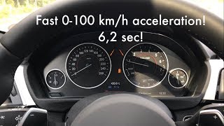 BMW 330e HYBRID  0100 KMH Acceleration [upl. by Dinse]