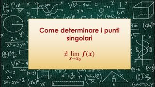 Come determinare i punti singolari [upl. by Couture406]