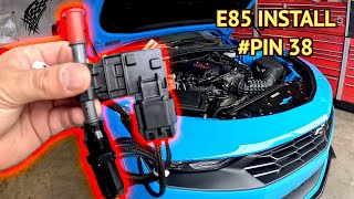 2022 CAMARO LT1 SMG E85 KIT INSTALL FINDING PIN 38 [upl. by Reltuc957]