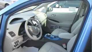 2013 NISSAN LEAF REVIEW CLOSER LOOK [upl. by Ydoow]