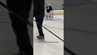 GOALIES Always Follow Your Rebounds hockey goalietraining hockeygoalie [upl. by Ennove]