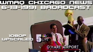 WMAQ 5 Chicago News partial remastered from June 13 1991 [upl. by Aihtiekal]