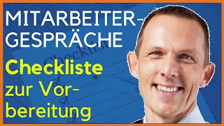 Perfekte Mitarbeitergespräche amp Jahresgespräche Checkliste zur Vorbereitung [upl. by Odnumde90]