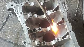 The final way how to repair stripped aluminium thread  engine block  LPG gas [upl. by Radloff]