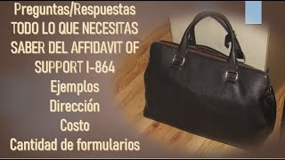 ¿Como Funciona el Affidavit of Support Dudas  Formulario I864 [upl. by Yspyg]