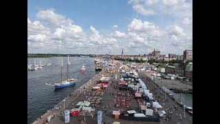 Riesenradfahrt Hanse Sail Rostock 07082021 Teil 1 [upl. by Deehahs]