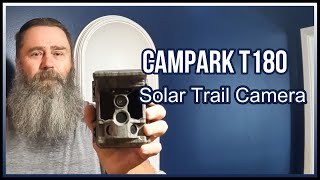 CamPark T180 Solar Integrated Trail Camera  Unboxing Setup and Review [upl. by Forward]