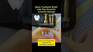 Quick Toothache Relief with This Powerful Acupoint Massage [upl. by Eedia760]