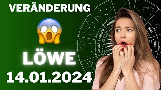 LÖWE ♌️🥹 Große VERÄNDERUNG im Leben 😱 Horoskop  14Januar 2024 löwe tarot [upl. by Nonnag]