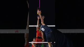 DeFalcos fantastic trick 😍🔥 epicvolleyball volleyballworld volleyball [upl. by Beckerman]