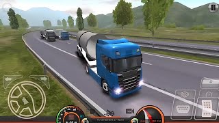 Super Blue Truckers Of Europe 2 The Big Flatbed Two Way Highway Leipzig from Bremen [upl. by Frey921]