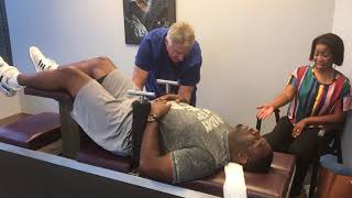 DeShauns Acute Lower Back Pain amp Sciatica First Chiropractic Adjustment [upl. by Azarria557]