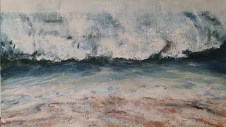 SEASCAPE PAINTING TUTORIAL BY CHERYL NAVARRO  ACRYLIC [upl. by Libbie966]