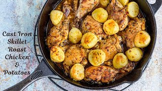 Cast Iron Skillet Roast Chicken and Potatoes for Weightloss  High Protein Recipe  Flavor Quotient [upl. by Ikkaj]