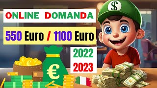 Bonus Part Time 550 Euro  Domanda Bonus 550 Euro 2022 e 2023  Inps 1100 Euro Domanda Online [upl. by Varin]