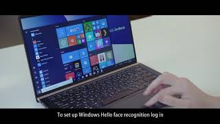 How to Setup the Face Recognition Login via Windows Hello  ASUS [upl. by Ridan897]