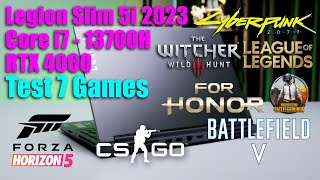 Lenovo Legion Slim 5i 2023 Core i7  13700H  RTX 4060 Test in 8 Games  LAPTOP AZ [upl. by Eizzil373]