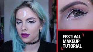 Festival Look Make Up Tutorial with Sophie Hannah Ricardson  LiveTheLondonLook [upl. by Ajaj]