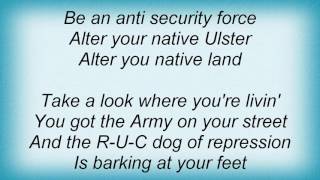 Stiff Little Fingers  Alternative Ulster Lyrics [upl. by Letti]