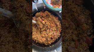 3 lbs rice jambalaya cooking deliciousfood food cajunfood louisiana [upl. by Rennie]