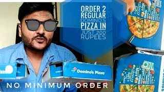 NOW Order 2 Regular Dominos Pizza 🍕 in Just 200 rupees 🔥 Everyday value Offers ❤ full Demo [upl. by Jahncke855]