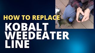 How To Replace Loose String Weed Eater Line  Kobalt 40V Weed Eater [upl. by Yremrej]