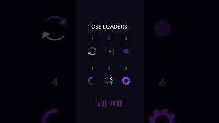 Css loaders webdevelopment css html css3 webdesign [upl. by Pavkovic]