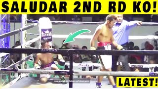 BREAKING Saludar PANALO 2nd rd TKO Full Fight vs Reymark Taday Full Fight Highlights [upl. by Worrad]